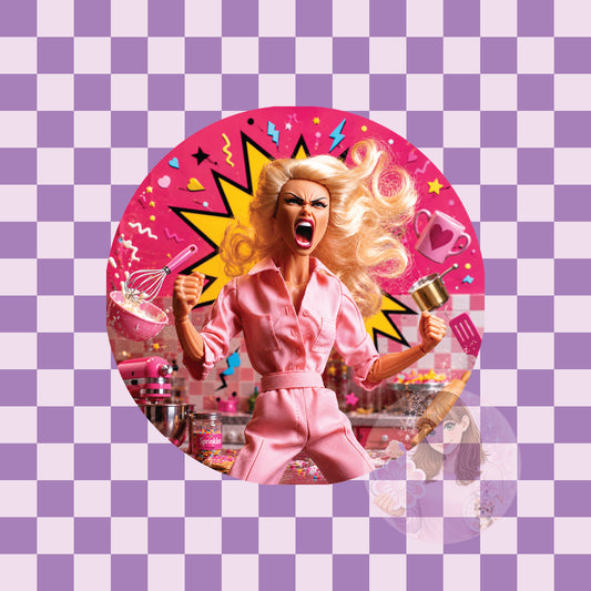 Crash out doll - round
