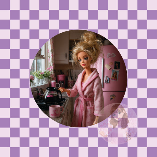 Crash out doll - not a morning person - round