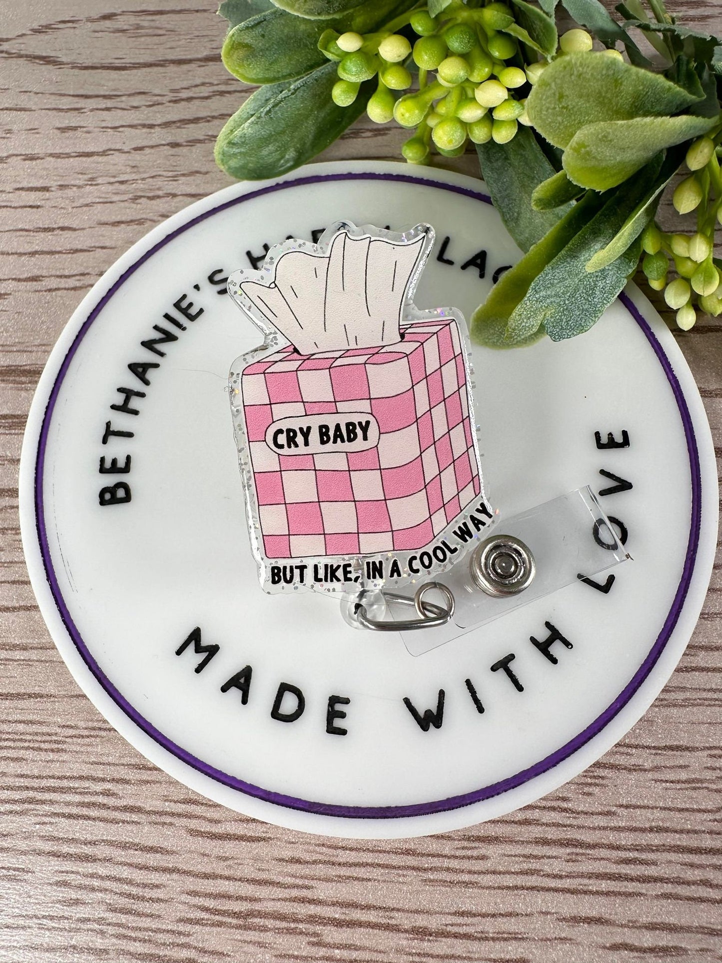 Cry baby retractable badge reel