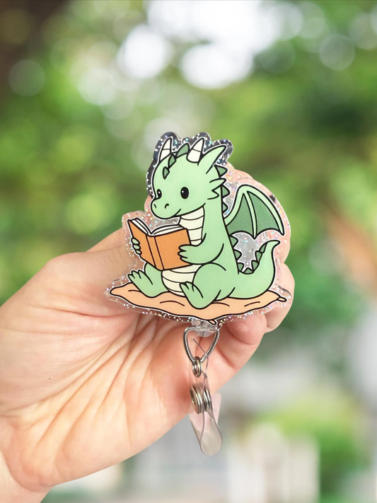 Reading Dragon Retractable Badge Reel