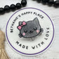 Cute kitty cat badge reel