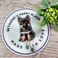 German Shepherd retractable badge reel