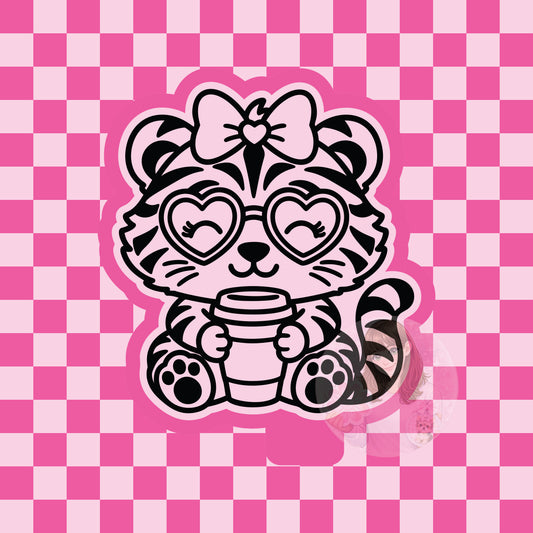 Tiger coffee silicone freshie mold