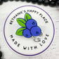 Blueberry badge reel