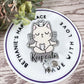 Keep calm retractable badge reel