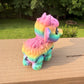 Rainbow cow articulated 3D figurine