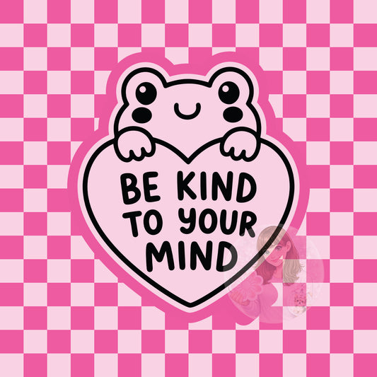 Be kind to your mind frog silicone freshie mold