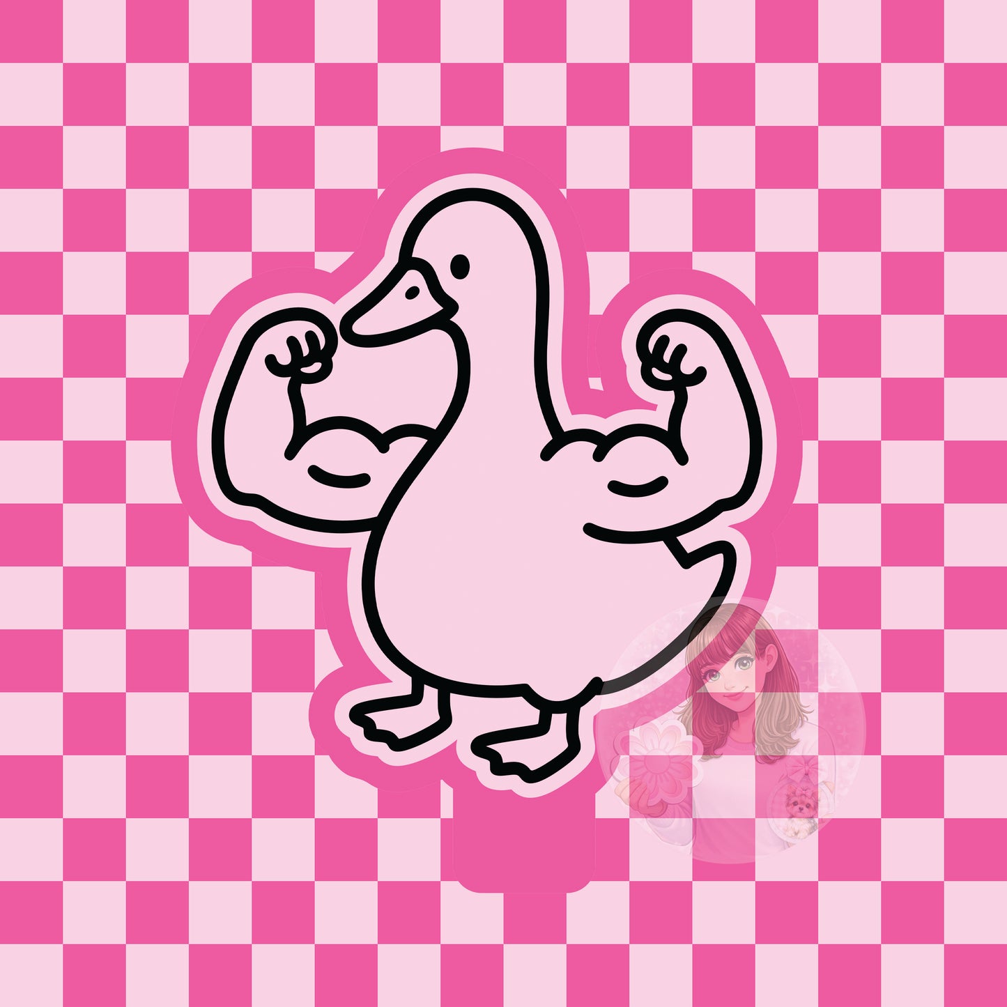 Muscle goose silicone freshie mold