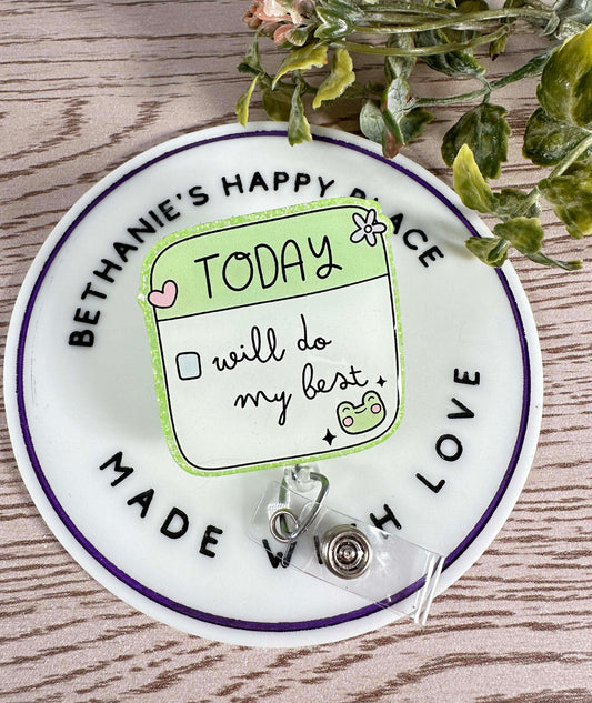Do my best retractable badge reel