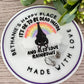 It's ok to be dead inside but still love rainbows bat badge reel