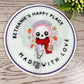 Ready for fall skeleton retractable badge reel