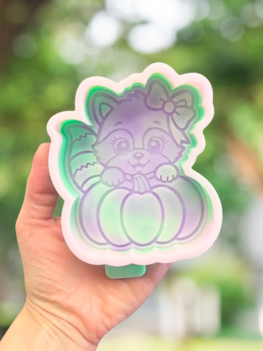Pumpkin raccoon mold- READY TO SHIP