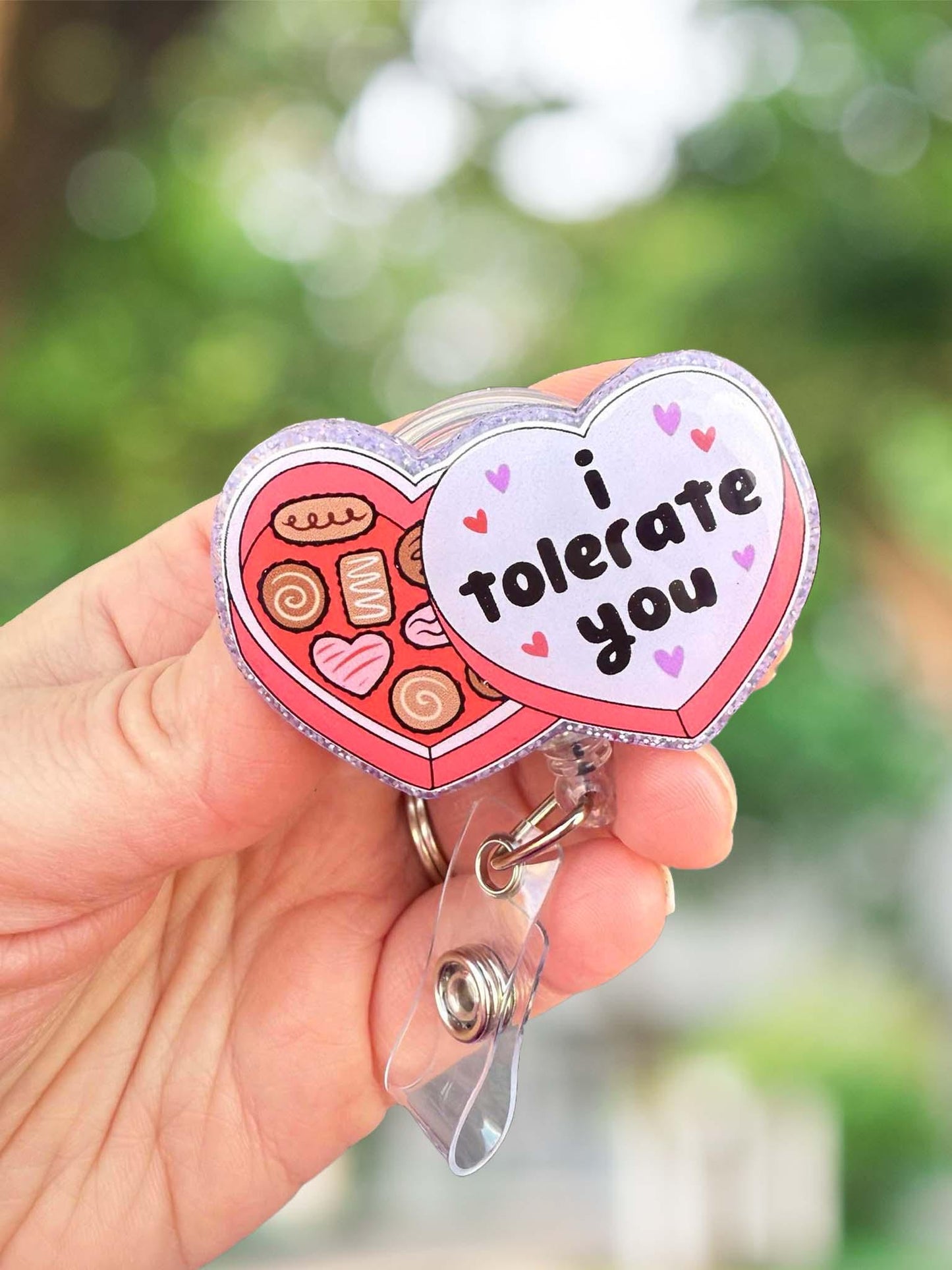 I tolerate you retractable badge reel