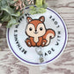 Cute squirrel retractable badge reel,