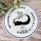 Sleepy penguin badge reel
