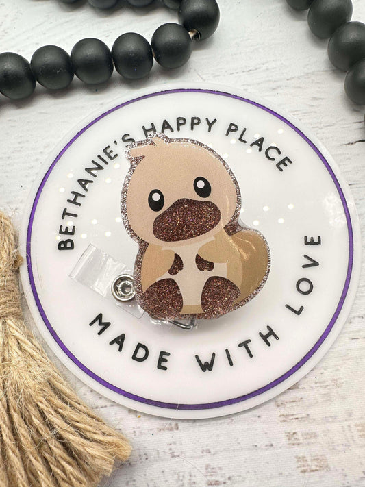 Platypus badge reel