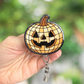 Disco Pumpkin Halloween Retractable Badge Reel