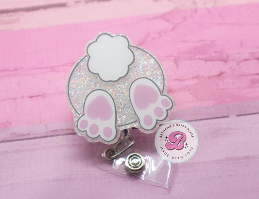 Bunny butt badge reel