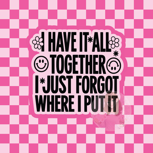 I have it all together silicone freshie mold