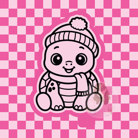 Winter turtle silicone freshie mold