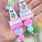 Easter bunny ghost breakaway lanyard
