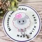 Sheep retractable badge reel