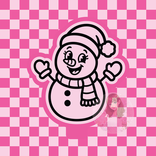 Retro snowman silicone freshie mold
