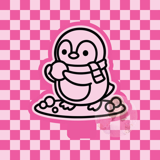 Snowball penguin silicone freshie mold