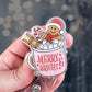 Hot chocolate Christmas retractable badge reel