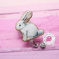 Bunny rabbit badge reel