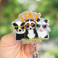Stay Trashy Raccoons Retractable Badge Reel