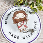 Jesus retractable badge reel