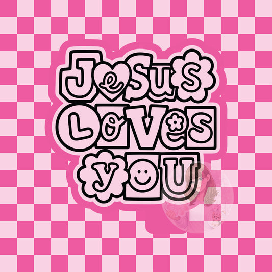 Jesus loves you silicone freshie mold