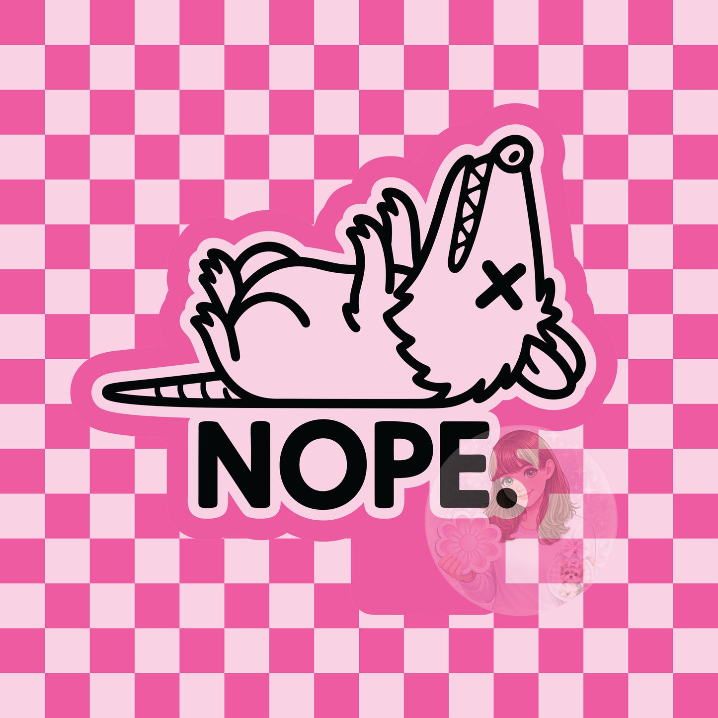 Nope opossum silicone freshie mold