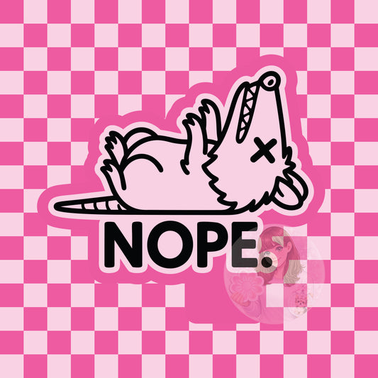 Nope opossum silicone freshie mold