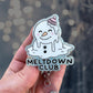 Meltdown club snowman retractable badge reel