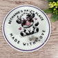Cow retractable badge reel