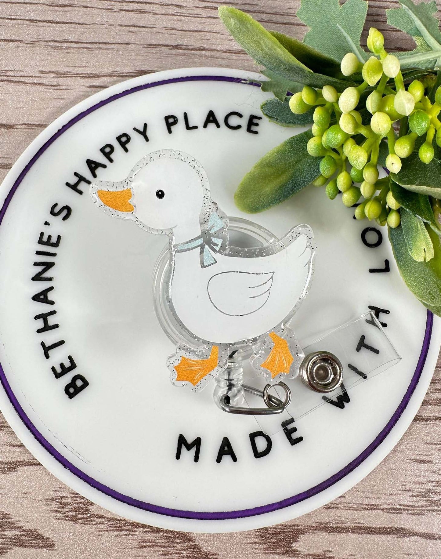 Goose retractable badge reel