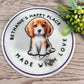 Beagle puppy retractable badge reel