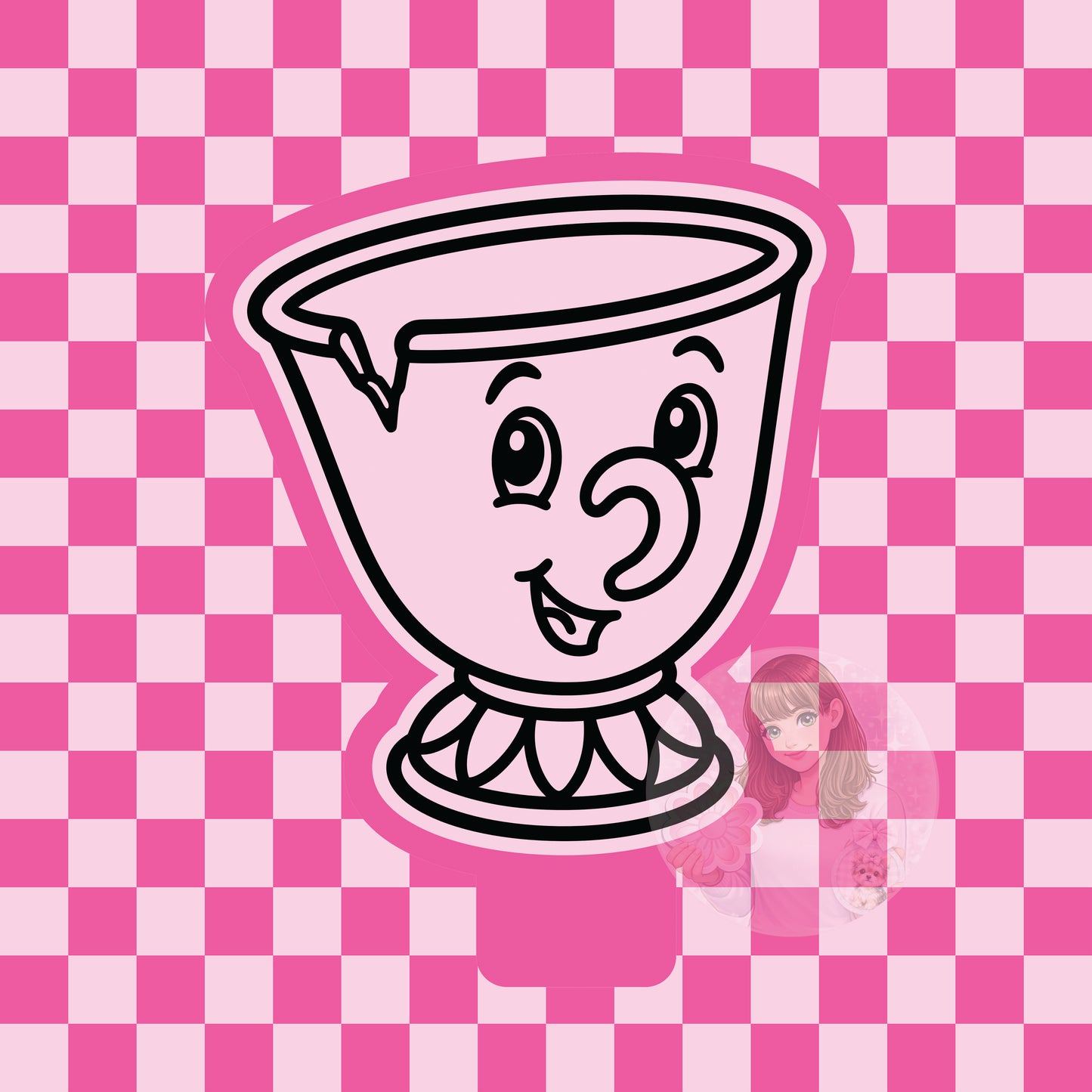 Chip teacup silicone freshie mold
