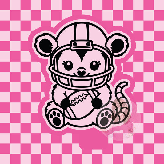 Football opossum silicone freshie mold