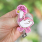 Cowgirl goose badge reel