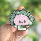 Mentally checked out retractable badge reel