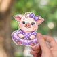 Cute pig sticker