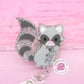 Racoon badge reel