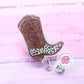 Cowboy boot badge reel