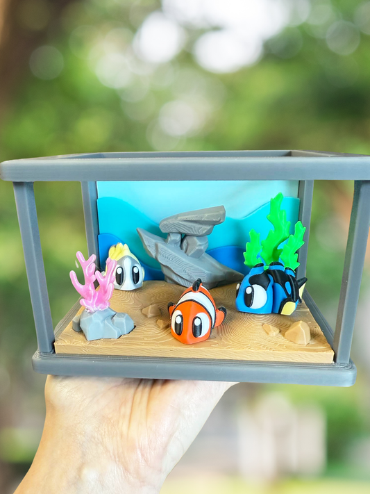 3D printed fish aquarium