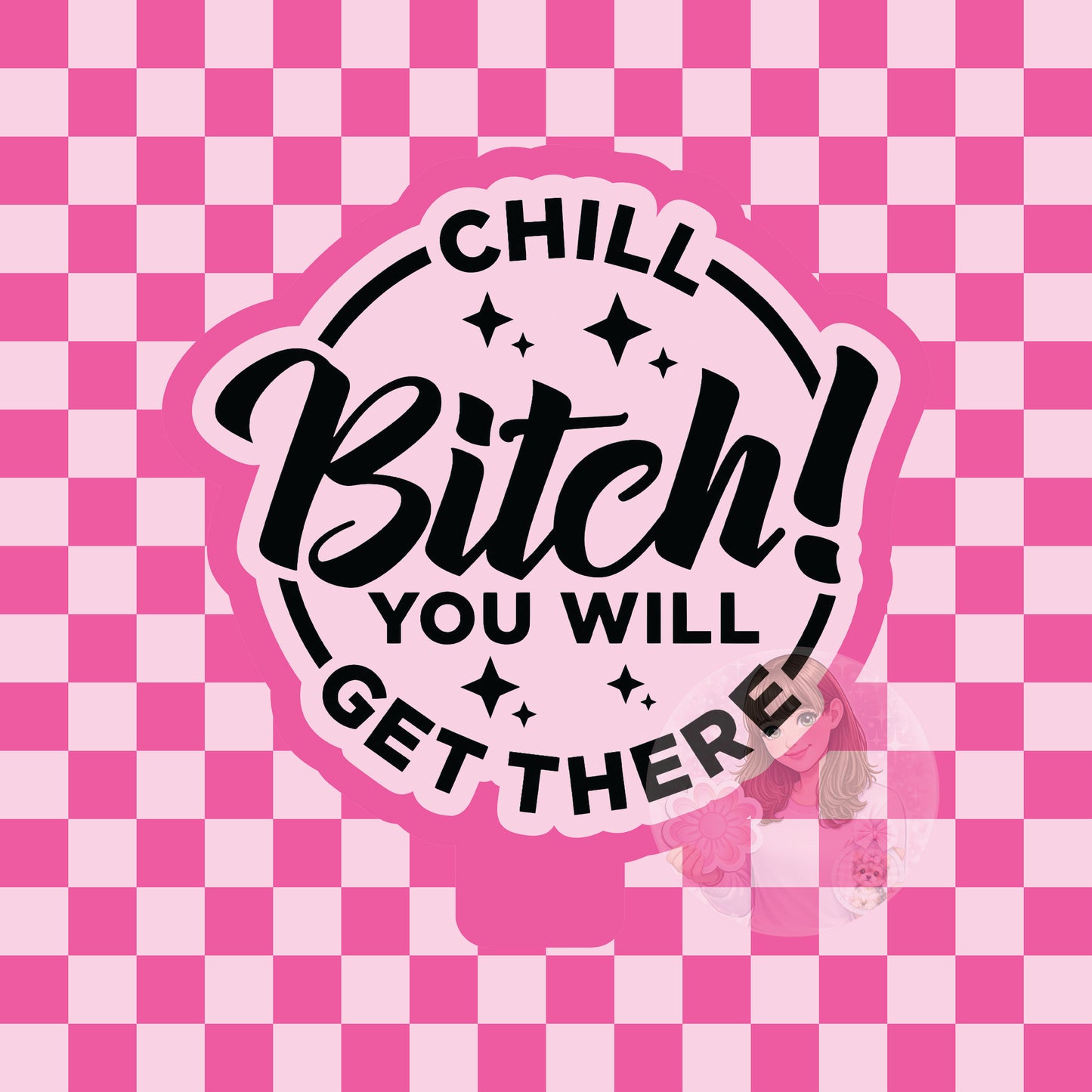 Chill bitch silicone freshie mold