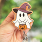 Ghost with Pail Retractable Badge Reel