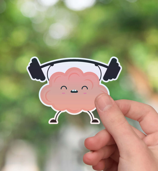 Strong brain sticker